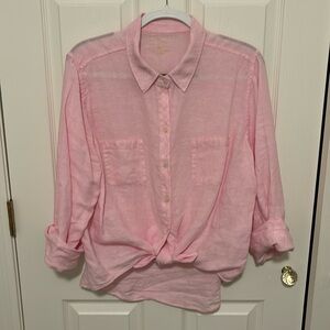 Lilly Pulitzer linen shirt size XL
